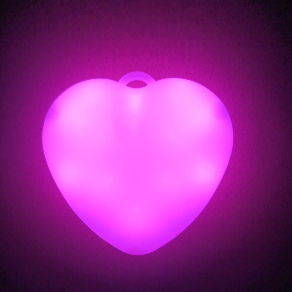 Heart-shaped LED Light 3-color Touch-sensitive Heart Keychain