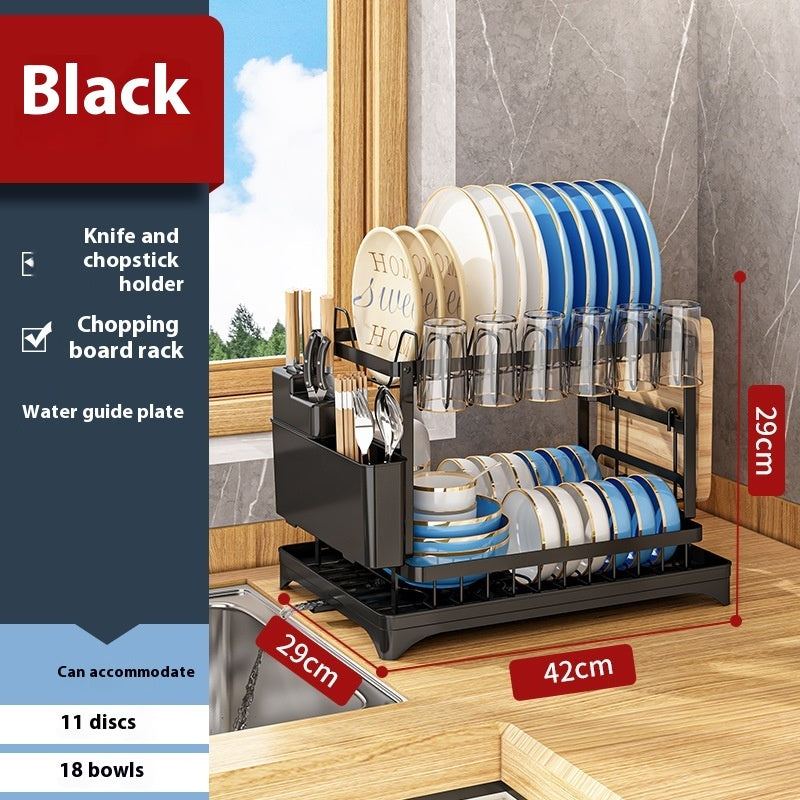 Simple Home Kitchen Dish Storage Drain Rack