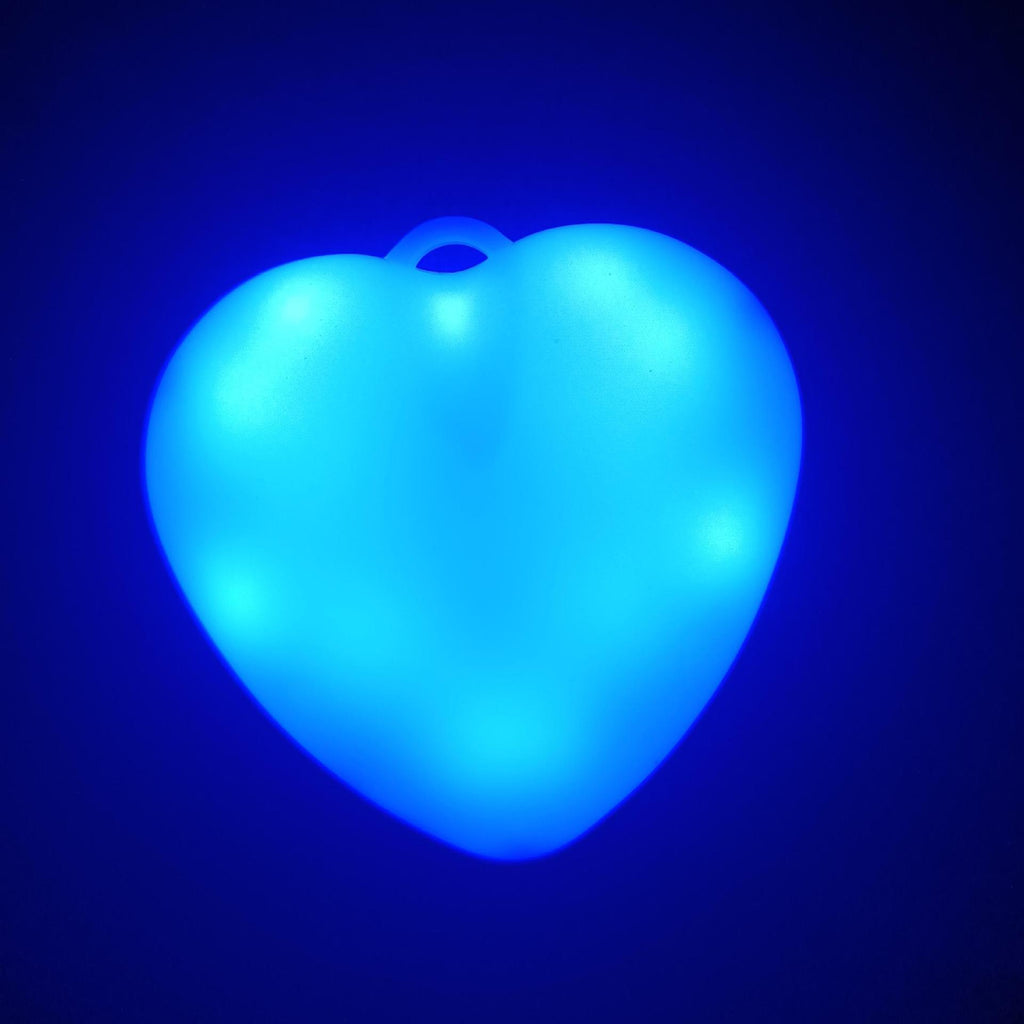 Heart-shaped LED Light 3-color Touch-sensitive Heart Keychain